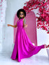 Long dress "SIEVIŠĶĪBA" - LIGHT FUCHSIA